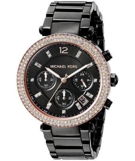 montre michael kors noir|michael kors watches expensive.